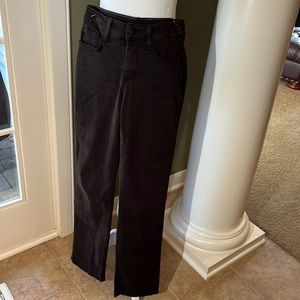 NYDJ brushed denim brown jeans.  Size 0